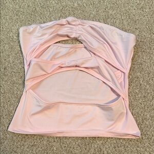 Pink Strapless Top